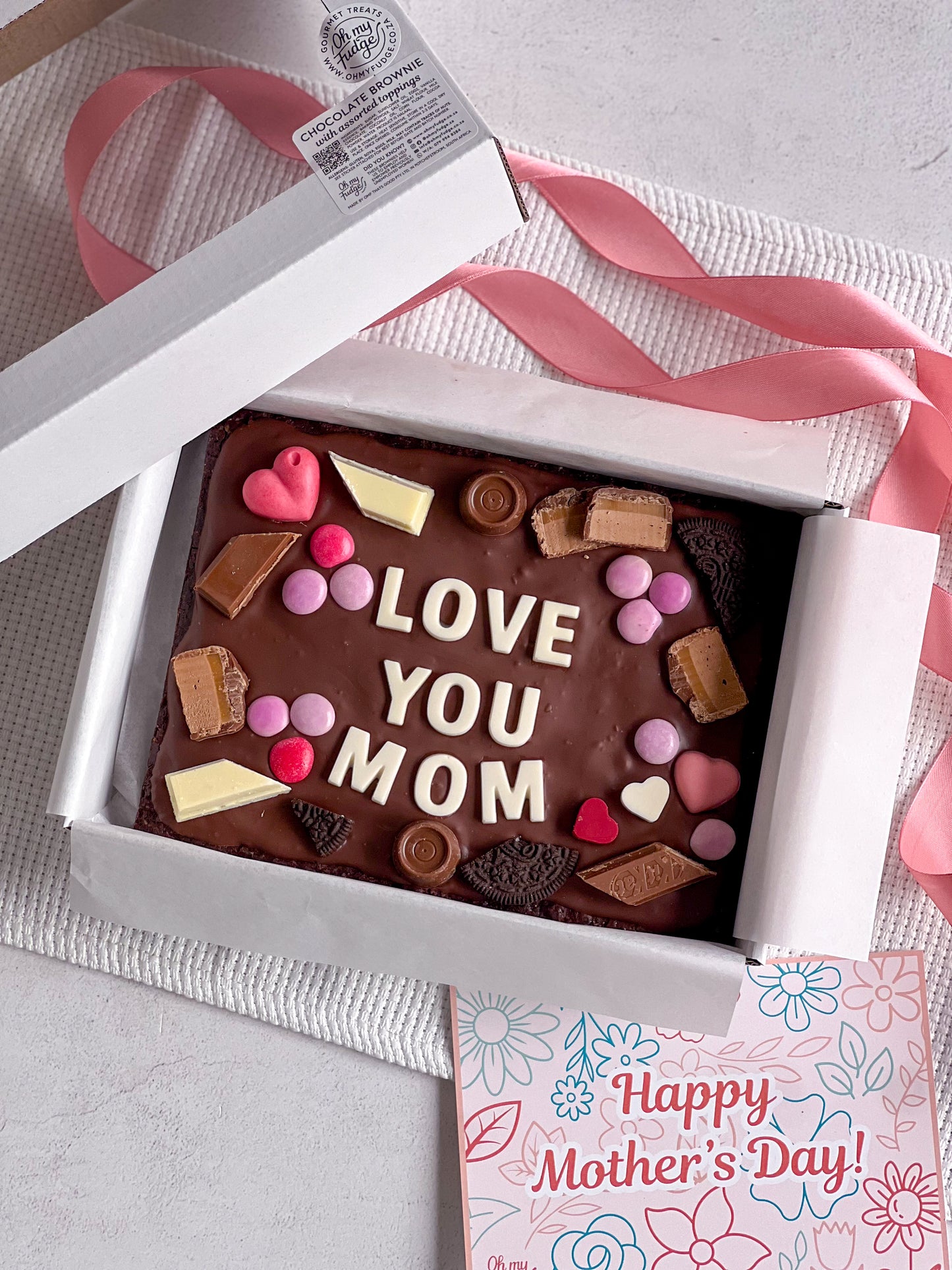 Mother's Day Brownie Slab