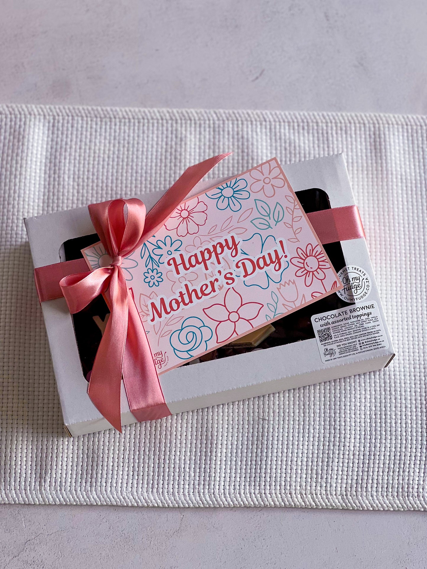 Mother's Day Brownie Slab