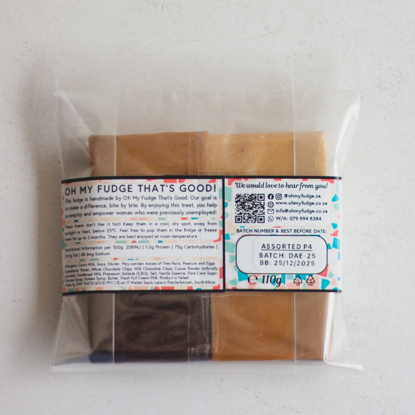 Bulk Pack - Classic Fudge - 25 x 4 Piece Packs