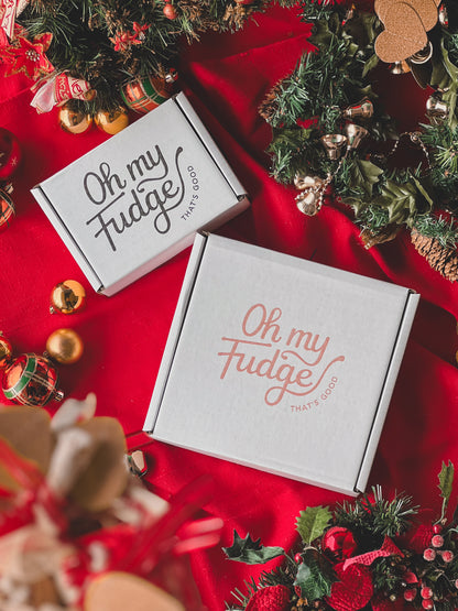 Festive Christmas Chocolate Brownie Slab