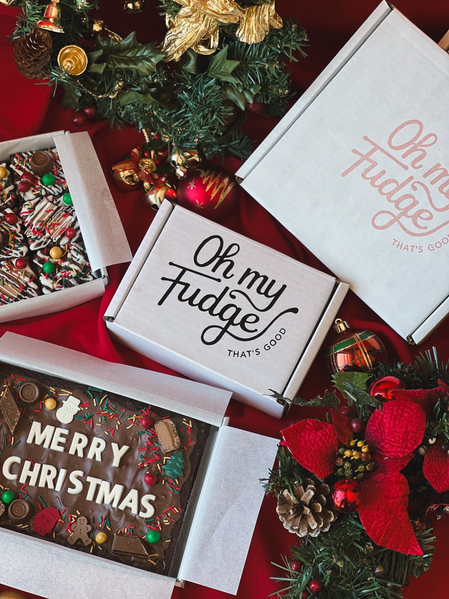 Festive Christmas Chocolate Brownies