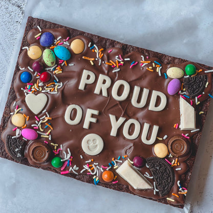 Custom Chocolate Brownie Slab