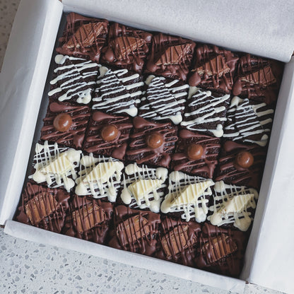 25 Piece Brownie Platter with Classic Toppings (Freezer Friendly)
