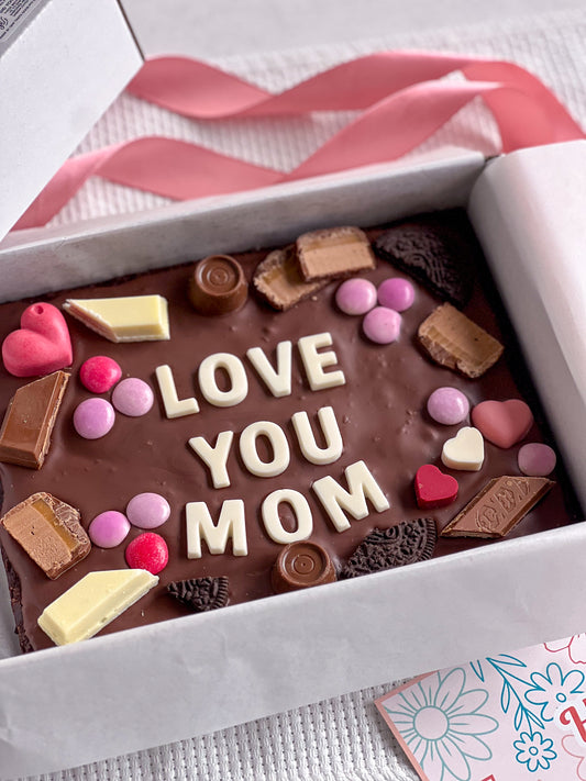 Mother's Day Brownie Slab