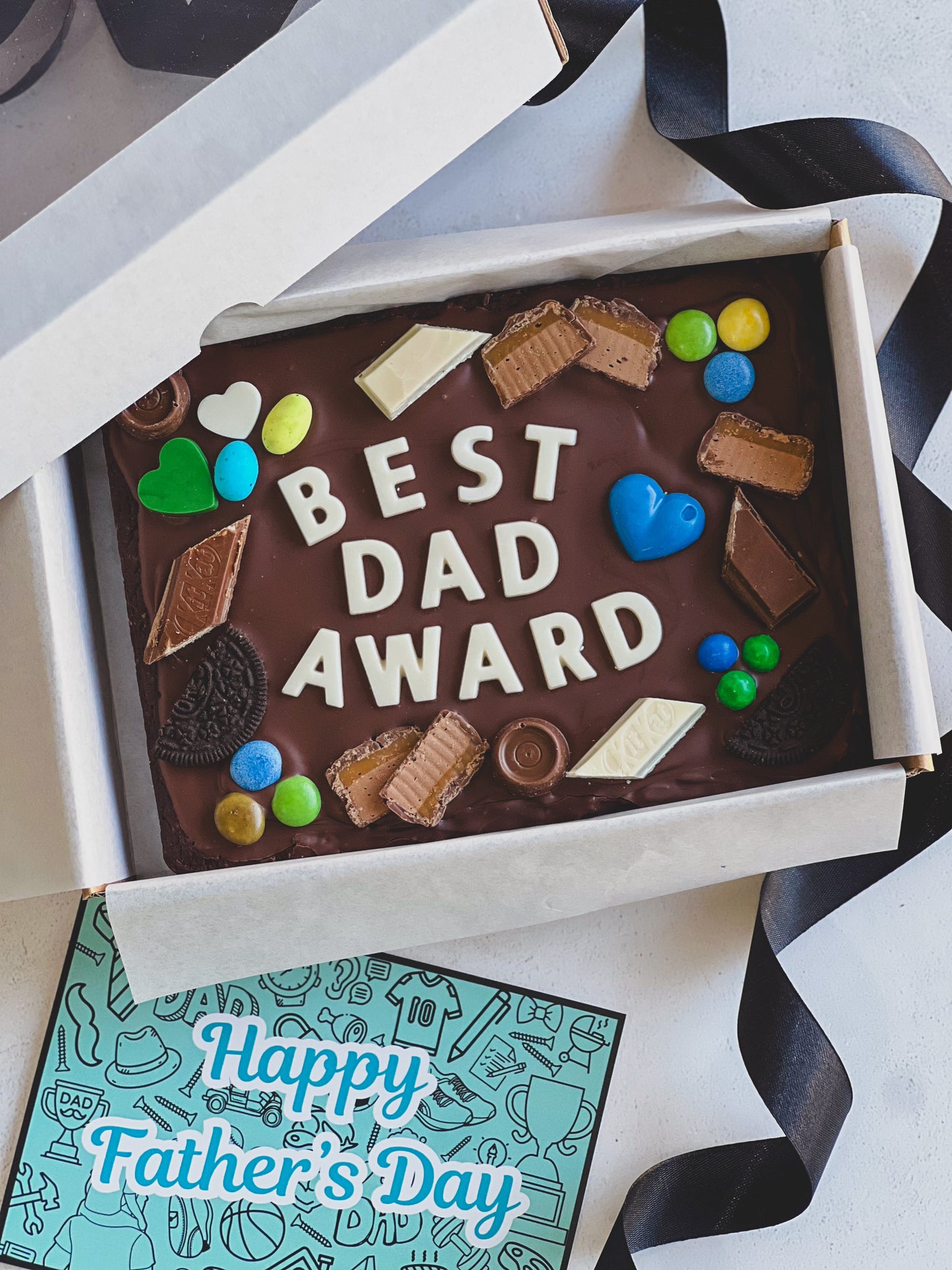 Father's Day Brownie Slab - Best Dad Award