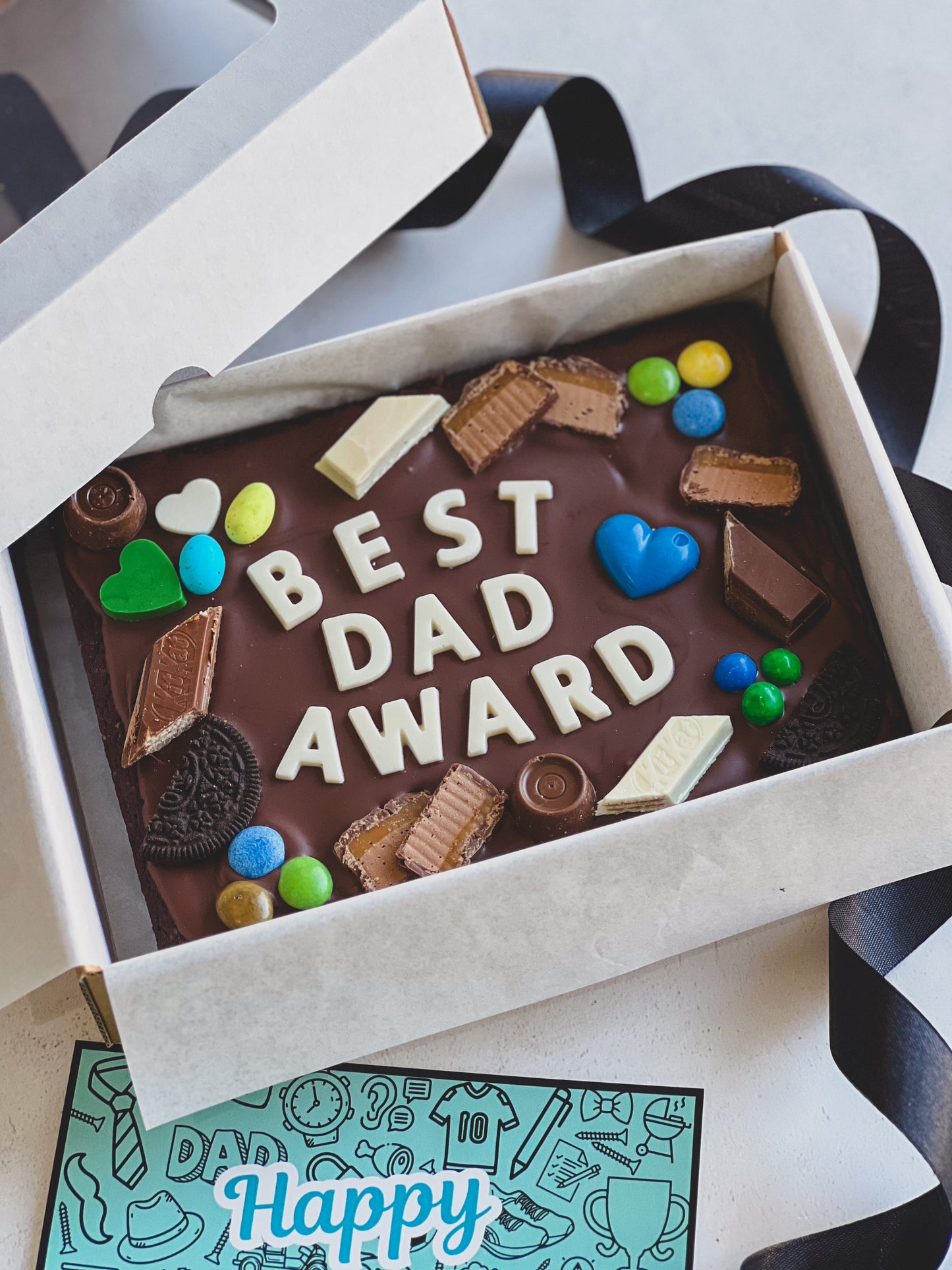 Father's Day Brownie Slab - Best Dad Award