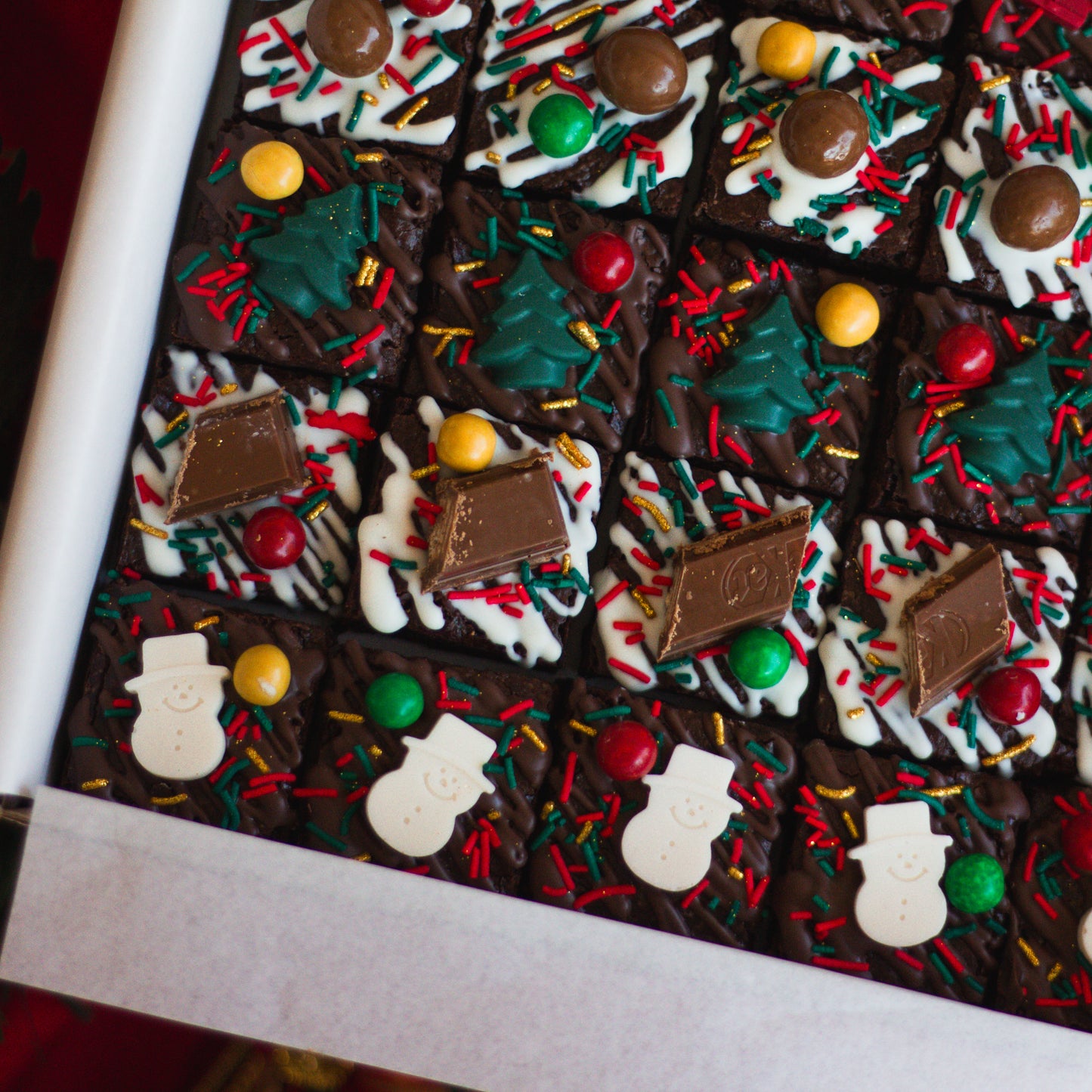 25 Piece Festive Chocolate Brownie Platter