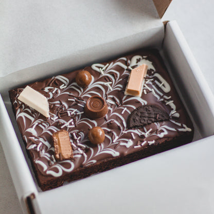 Festive Celebration Chocolate Brownie Slab
