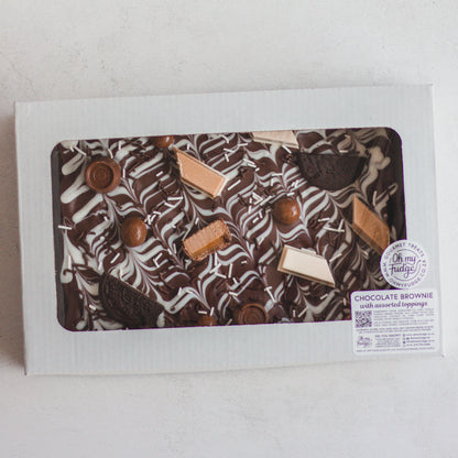 Festive Celebration Chocolate Brownie Slab