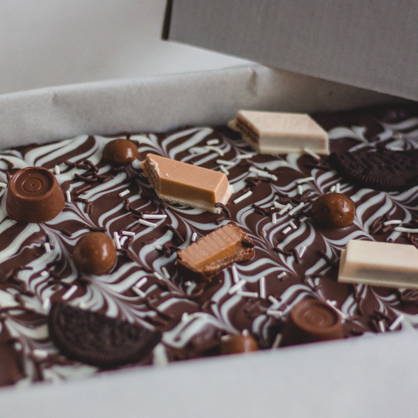 Festive Celebration Chocolate Brownie Slab