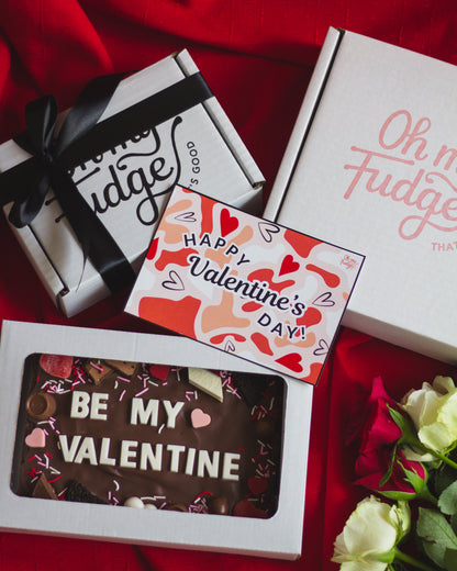 Valentine's Brownie Slab