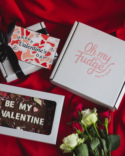 Valentine's Brownie Slab